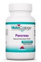 Nutricology Pancreas Pork 425mg Supplement - Pancreas Natural Glandular, Pancreas Enzymes, Amylase, Protease, Lipase, Hypoallergeen - 60 Tellen