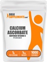 BulkSupplements.com Calcium Ascorbaatpoeder - Gebufferd vitamine C-supplement, Calciumpoeder - Veganistisch en glutenvrij, 1g per portie, 1kg (2,2 lbs) (verpakking van 1)