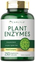 Carlyle Plant Enzymen met Protease, Papain, Lactase en Bromelain 250 Capsules