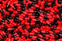 XPRS Nutra Maat 3 Lege Capsules - 10000 Tellen Gelatine Capsules in kleur Lege Gelatine Capsules - Pillen DIY Capsule Filling - Vulbare Kleur Gel Caps voor Vitaminen en Supplementen in poeder (zwart/rood)