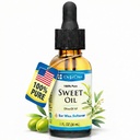 De La Cruz oorwasverwijderaar en oorwasverzachter, 100% pure zoete olie voor oren, zacht en natuurlijke oorolie - 1 Fl OZ