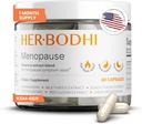 Équilibre hormonal méno- ménopause pour les femmes, supplément de ménopause isoflavones de soja œstrogène pour les femmes, basilic saint, ashwagandha, noir Cohosh Hot Flashes Ménopause (60 capsules)