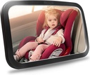 Shynerk Baby autospiegel, Veiligheidsautostoel Spiegel voor Rear Facing Zuigeling met Brede Crystal Clear View, Shatterproof, 360° Rotatie, Crash Tested en Certified
