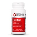 PROTOCOL VOOR LEVEN BALANS Biotine 5.000 mcg - Vitamine B7 Supplement - Haar, huid, nagels Ondersteuning - voor Carb Metabolisme en celgroei - Biotine Vitamine B Capsules - 90 Veg Caps