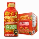 Vitamine Energy Focus+ Extra Strength Energy Shot Tropical Infusion 24 Pack, 260mg Caféine naturelle, B-Vitamines, CoQ10, Acides aminés, Focus, Productivité et Clarté, Zéro Sucre, Sans gluten, 1.93 fl oz