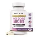 Suisse Activa+ Labs Myo Inositol Supplément & D-Chiro Inositol Supplément - Premium Hormone Balance for Women & PCOS Suppléments - Régler le cycle menstruel - Soutien ovarien - 30 jours d'approvisionnement