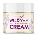 Crème de Yam sauvage pour équilibre hormonal - Hydratant de racine de Yam sauvage avec des baies d'arbre chaste et trèfle rouge - Hydratant de beurre de karité pour équilibrer les hormones - Crème de racine de Yam sauvage enrichie pour les femmes (2 oz)