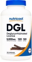 Nutricost DGL Deglycyrrizinated Licorice Extract Capsules (500mg Extract, equivalent aan 5, 000mg Licorice, 120 Servings) - Non GMO, Vegan