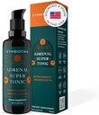 CYMBIOTIKA Supplément liquide extra-tonique adrénal avec Ashwagandha, Zinc, Lavande, Basilic Saint, pour le soutien immunitaire et la relaxation, sans gluten, végétalien, kéto, berry, 2 fl oz