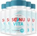 rize labs Sonu Vita Dietary Supplement, formule de soutien auditif, capsules de force maximale, soutient une vie saine - boîte de 5(300 capsules)