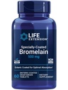 Life-extension Speciaal gecoated bromelaïne, Ananasextract, Joint Health, Joint Comfort, Vegetarisch, Glutenvrij, Non-GMO, 500 mg, 60 enteric-Coated tabletten