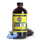 Huile de graines noires pures - 100% Nigella Sativa pure - pressée à froid - Vegan - Non OGM - 16 oz - en bouteille de verre - Herbal par nature