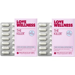 Liefde Wellness De moordenaar Boorzuur Vaginale Supportories Balances pH & Supports Odor Control, a Healthy Vaginaal Balance and Environment 