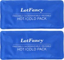LotFancy Ice Pack for Injuries, Pack of 2, FSA HSA in aanmerking komende, herbruikbare warme koude pakket voor therapie, koeling of verwarming pad voor eerste hulp, rug schouder nek voeten pijnverlichting, 11 x 5 inch