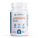 Klinische effecten Ashwagandha met Black Pepper voor uithoudingsvermogen en Calm - 60 Ashwagandha Capsules - Made in The USA