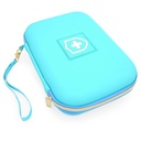 CASEMATIX 8" Turquoise Astma Inhalator Case for Travel Past Spacer, Mask and Accessoires, Inclusief Case Only