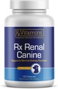 Rx Vitaminen Rx Renale Canine Nier Ondersteuning voor honden - Melkdistel Extract, Groene Thee, & Cordyceps Capsules voor honden - Hondennier Ondersteuning Supplement - 120 ct