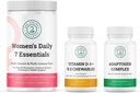 Vrouwendag 7 Essentials, Vitamine D3 + K2 Kauwtabletten & Adaptogen Complex Bundle