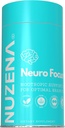 Nuzena Neuro Focus +, 60 Capsules van Advanced Nootropic Formula met Choline om het geheugen te verbeteren, Brain Speed, Energie en Focus, Made in USA, Serving Size: 2 Capsules