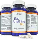 Dirobi Mangez n'importe quoi Xylose Isomérase Fructose Enzymes de malabsorption, Supplément FODMAP, Enzymes digestifs pour une meilleure lactose, graisse, protéines et glucides Digestion Gaz et dégel 60 Capsules