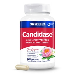 Enzymedica, Candidase, Enzymes for Gentle Cleansing Support, Gut Health, 120 Tellen