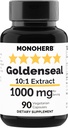 MONOHERB Goldenseal Extract 1000 mg - 90 Vegetarische Capsules