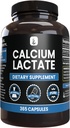 Pure Original Ingrediënten Calcium Lactaat (365 Capsules) Geen Magnesium of Rijst Fillers, altijd zuiver, Lab geverifieerd