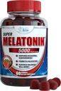 Vita Miracle Melatonine Gummies Kids Volwassenen 5mg - Extra kracht Slaap Gummy Slaappillen Supplement voor kinderen en volwassene Kalm Slaaphulp