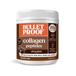 Kogelvrij Chocolate Collageen Proteïne Poeder met MCT olie, 19g Proteïne, 17,6 Oz, Collageen Peptiden en Aminozuren voor gezonde huid, botten en gewrichten, verpakking mei Vary