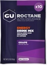 GU Energy Roctane Ultra Endurance Energy Drink Mix, végétalien, sans gluten, sans casher, sans caféine et sans laiterie énergie n-the-Go pour toute séance d'entraînement, 10 paquets à un seul service, raisin