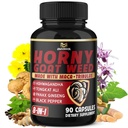 BMVINVOL Horny Geit Weed Capsules met Maca, Ginseng, Tribulus Terrestris, Ashwagandha, Black Pepper - 90 Tel voor 3 maanden levering