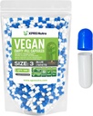 XPRS Nutra Maat 3 Lege Capsules - 500 Graaf Lege Vegan Capsules - Vegetarische Pillen - DIY Plantaardige Capsule Vulling - Veggie Pill Caps (Blauw/Wit)
