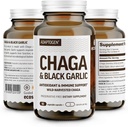 100% Real Wild Chaga Mushroom & Aged Black Knoflook Poeder Capsules 
