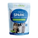 Pet Wellbeing Spark Daily Nutritional Greens Superfood voor katten - Probiotica, Prebiotica, Digestieve Enzymen, Aminozuren, Antioxidanten, Vitamine D, Spirulina - Veterinair-geformuleerd 3,53 oz (100 g)