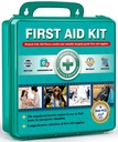 General Medi 360 Pieces Hardcase EHBO Kit - Uitgebreide grote EHBO doos bevat Premium medische benodigdheden voor reizen, thuis, kantoor, voertuig, camping, werkplek en buiten