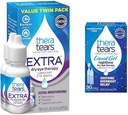 TheraTears Extra droge oogtherapie Smeer Oogdruppels voor droge ogen, 0,5 floz Flesje, 2 Count(Pack of 1) & Liquid Gel Nighttime Smeer Oogdruppels voor droge ogen, flacons voor eenmalig gebruik, 30 Tel.