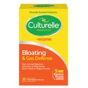 Culturelle Bloating & Gas Defense, Digestive Enzymes & Probiotics for Digestive Health, 30 Capsules, Supports Occasional Indigestion & Discomfort