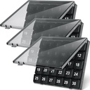 Bokon 3 stuks Maandelijkse pil Organisator - 30 Dag Medicine Box, 4 Weken Opslag Container, Eenmaal een dag Medicatie Dispenser voor reizen, Zwart