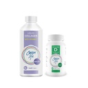 CARSON LIFE - vloeibare collageen met vitamine C 1 fles, 16 Oz bundel met vitamine D supplement 1 fles, 10.000 IE, 60 tabletten voor sterke spieren, botten, tanden, antiveroudering, haarhuid en nagels