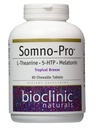 Bioclinic Naturals Somno-Pro L-Theanine - 5-HTP - Melatonine Tropical Breeze 90 Kauwtabletten