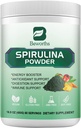Spirulina Poeder, Super Greens Poeder Smoothies & Juices Meng met Spirulina, Probiotica Digestieve enzymen, Chlorella, Veggies Fruit, Tarwegras voor Immuniteit, Digestie Ondersteuningen - Veganistisch
