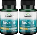 Swanson Amino Acid Ajipure Taurine Pharmaceutical Grade 500 Milligrammen 60 Veg Capsules (2 Pack)