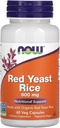 NOW Foods Red Gist Rice, 600 mg, 60 Veg Capsules