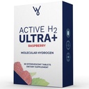 Actieve H2 Ultra + Waterstof Water Tablet, Natuurlijke Framboos. Ondersteunt algemene welzijn met voordelen van moleculaire waterstof 60 diensten