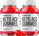 Ultra Bio Slim Keto Plus ACV Gummies Dieetsupplement - UltraBio Slim Keto Apple Cider Vinegar Gummies Reviews, Maximale sterkte BioSlim Gummies voor geavanceerd gewicht management (2 Pack - 120 Gummies)