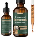 Senior hondensupplementen voor hersengezondheid en zenuwsysteemondersteuning, paddosupplement voor honden, dementiesupplement voor kalmering en ontspanning, adressen verloren raken, sociale terugtrekking - 59 ML