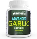 Advanced Knoflook Complex - Quality SuperFoods (100ct) Maximale sterkte Complex Bevat een mengsel van geurloze knoflook (Allium Flour), petroselinum crispum en chlorofyl.