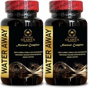 Supplément eau - Immunity Booster, réduit la rétention d'eau et le ballonnement, pilules d'eau diurétique naturelle, formule à base de plantes avancée - 2 bouteilles 120 capsules