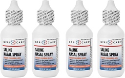 GeriCare Saline Neusspray 1,5 FL OZ Vochtinbrengend Natriumchloride 0,65% (verpakking van 4)