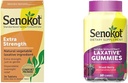 Senokot Extra sterkte natuurlijke plantaardige Laxative voor zachte overnachting verlichting Occasional Constipatie, 36 Tel en Dieetsupplement Laxatieve Gummies, Natuurlijke Senna Extract, Voorzichtig